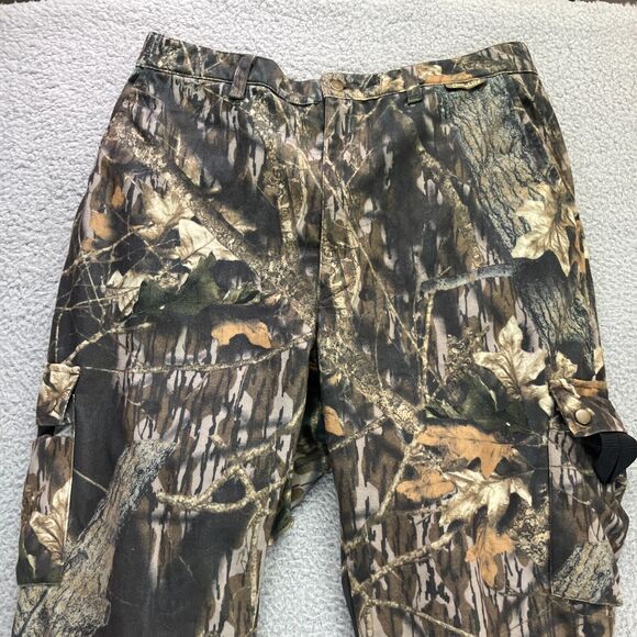 Gamehide Pants Mens Size XL Multi Mossy Oak Camo Cargo Hunting Tapered Leg - Picture 3 of 7